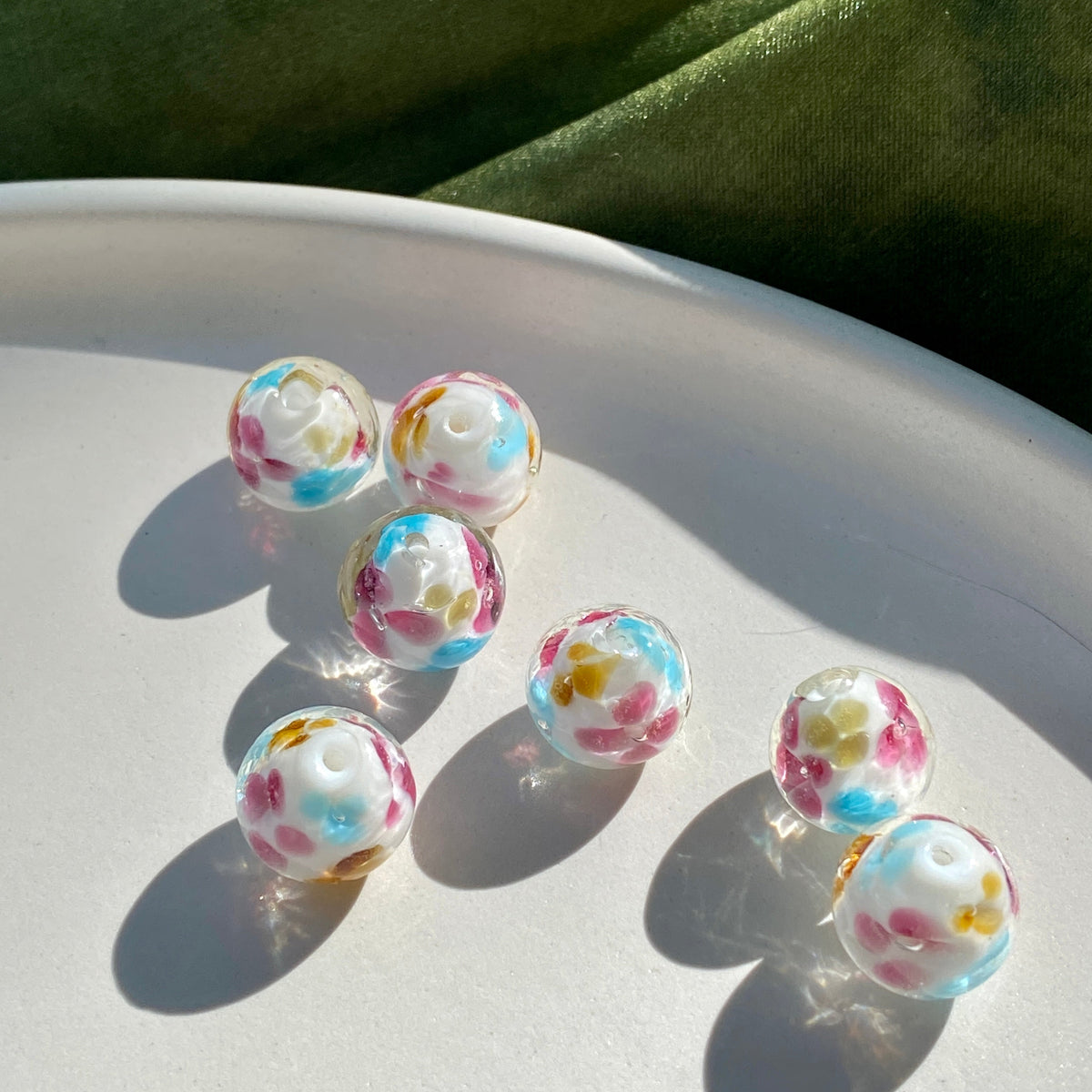 Floral Bubble Beads
